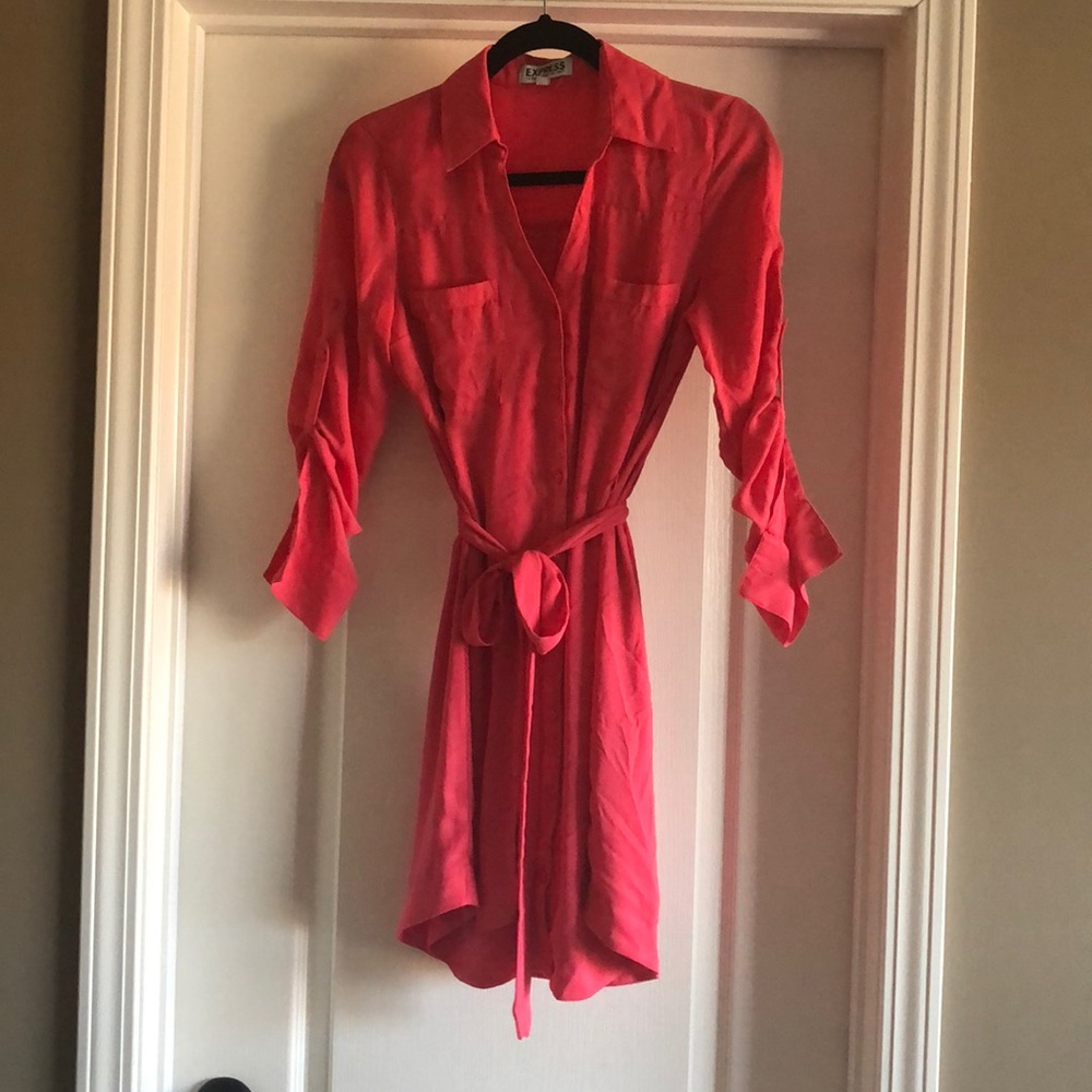 Portofino Shirt Dress - Express